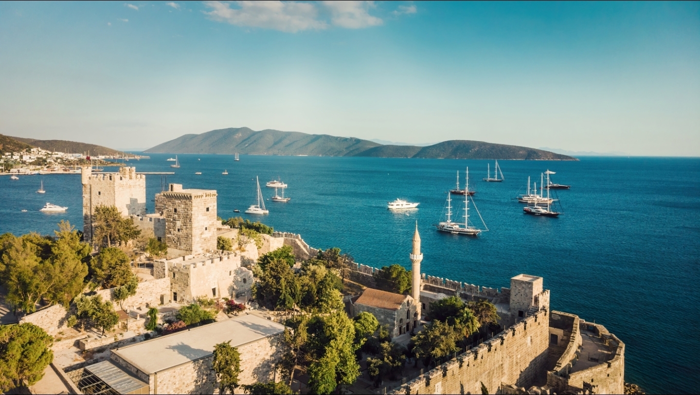 Bodrum coastline castle
