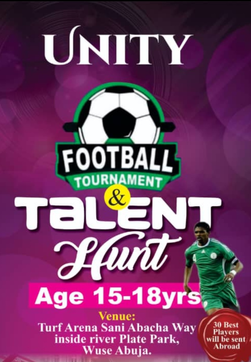 Unity Football Tournament Poster