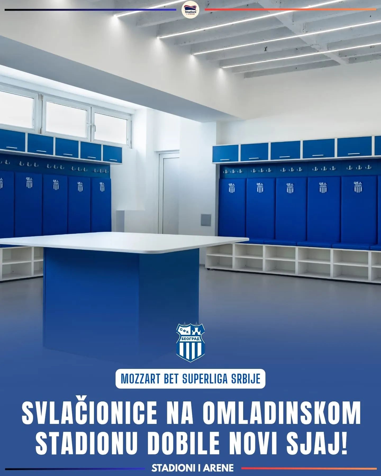 OFK Beograd — dressing room