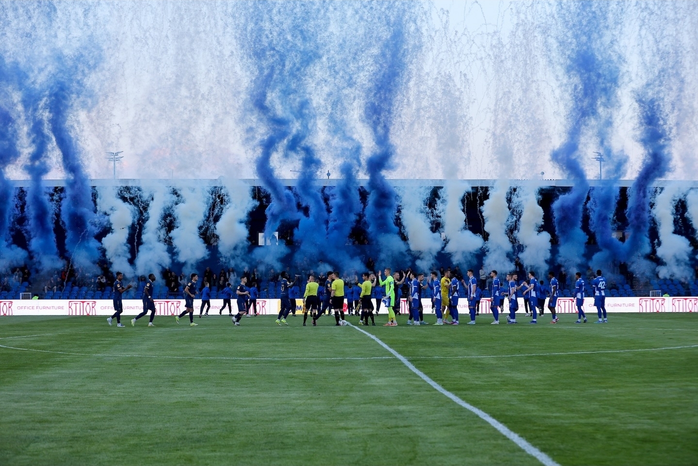 OFK Beograd — fans celebrating in the stands